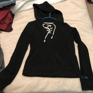 Hollister Front Lace Up Tie Sweatshirt Size Small